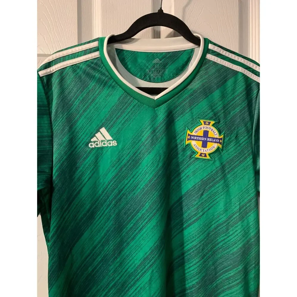 Adidas Northern Ireland 2020 Home Soccer Jersey Size M Green FI2827 Aeroready